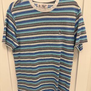 Penguin t-shirt, L, striped.